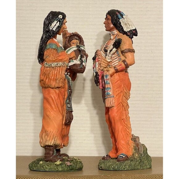 Old West Visions Set of 2 Limited Edition 11" Figurines Sculptures - Picture 2 of 11